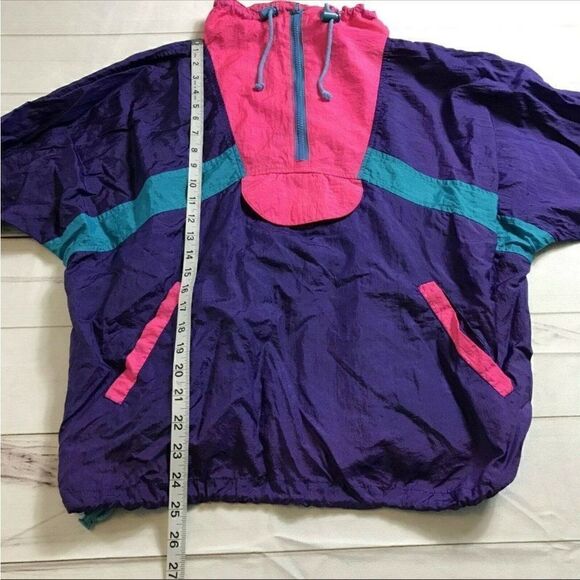 Red Pepper Action Wear Vintage 1/4 Zip Windbreaker - Picture 5 of 8